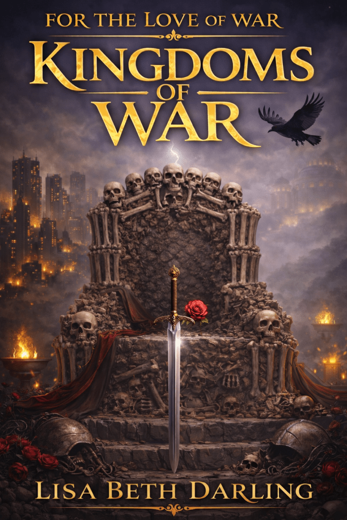 kingdoms of war ares throne of bones sits empty against the back drop of a burning world